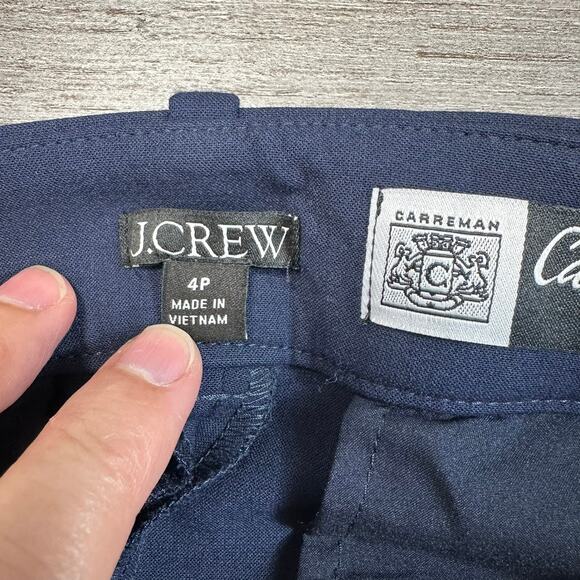 J. Crew Cropped Natalia Pant Blue Carreman 4P - Picture 8 of 16